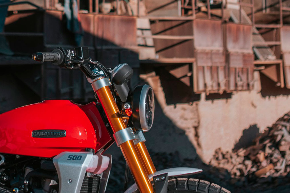 CABALLERO SCRAMBLER 500 ROUGE PHARE