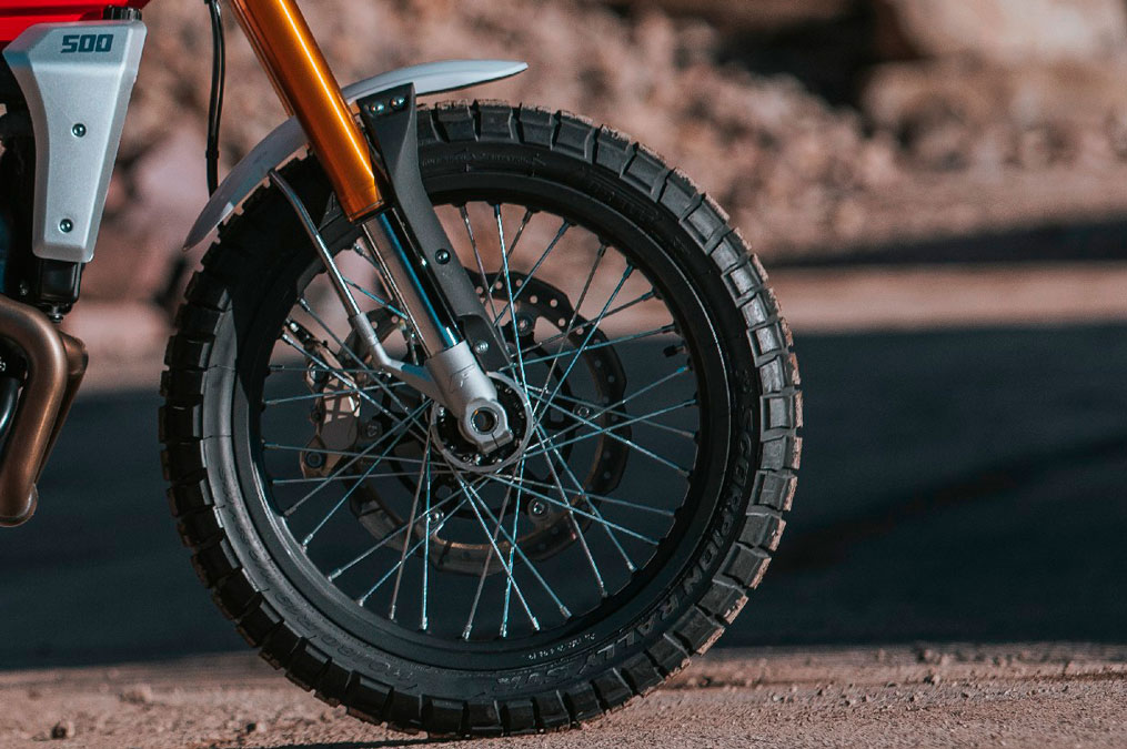 CABALLERO SCRAMBLER 500 ROUGE ROUE AVANT