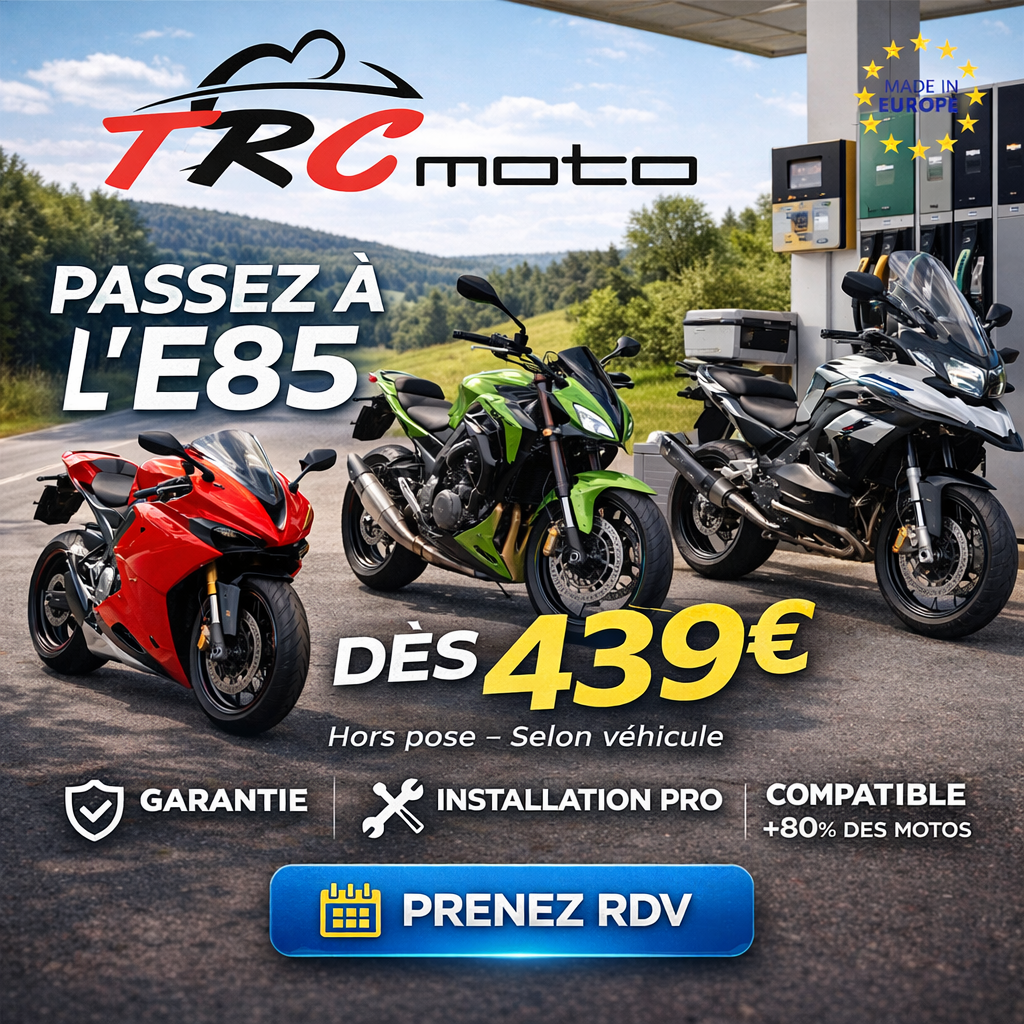 PASSAGE ETHANOL ÉTHANOL E85 TRC MOTO à Cuers dans le Var